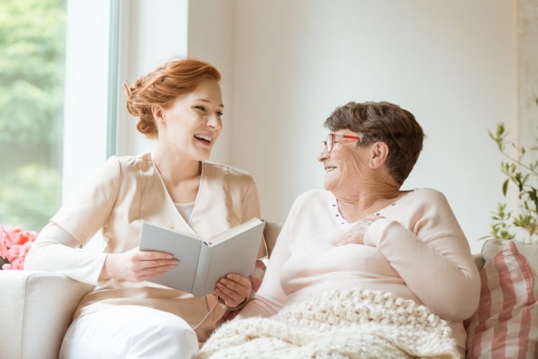 a granddaughter and grandmother