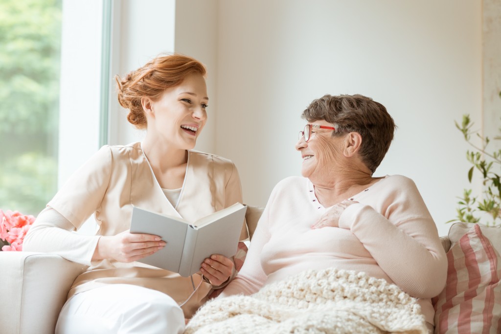 a granddaughter and grandmother
