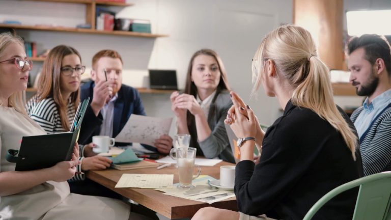 a business meeting