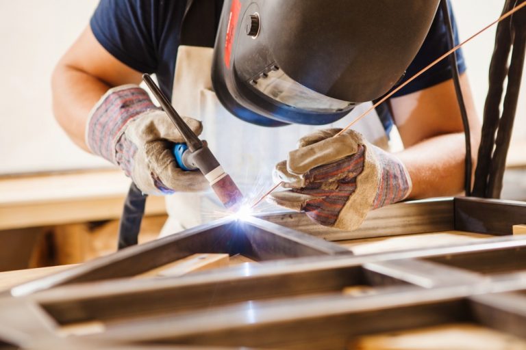 Man welding