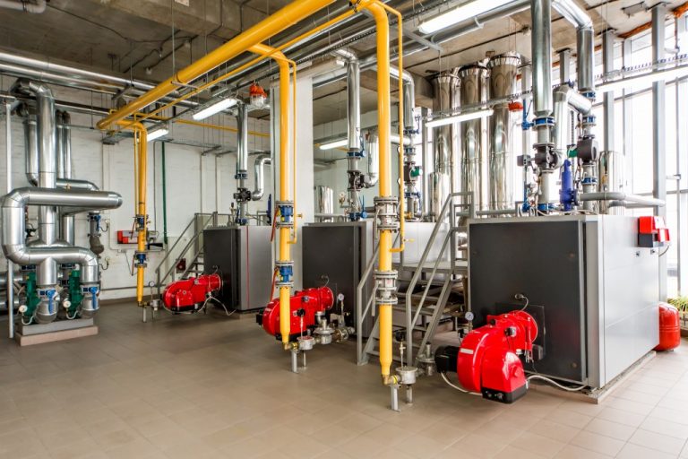 vacuum pumps in the office building