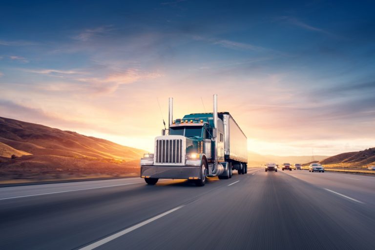 truck along the highway