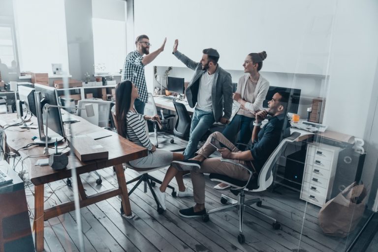 Team of employees