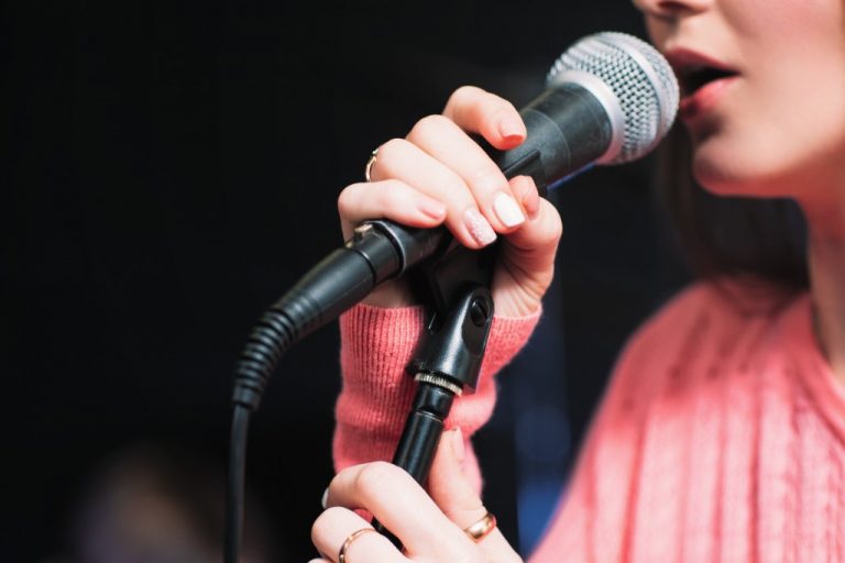 girl singing
