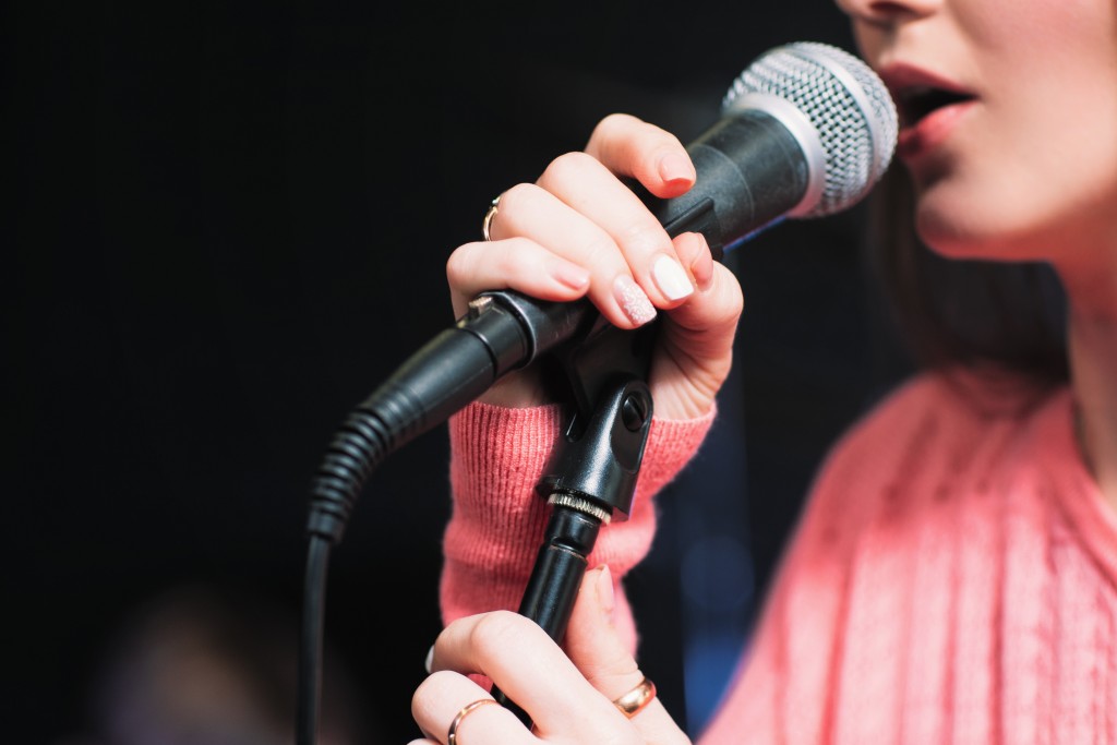 girl singing