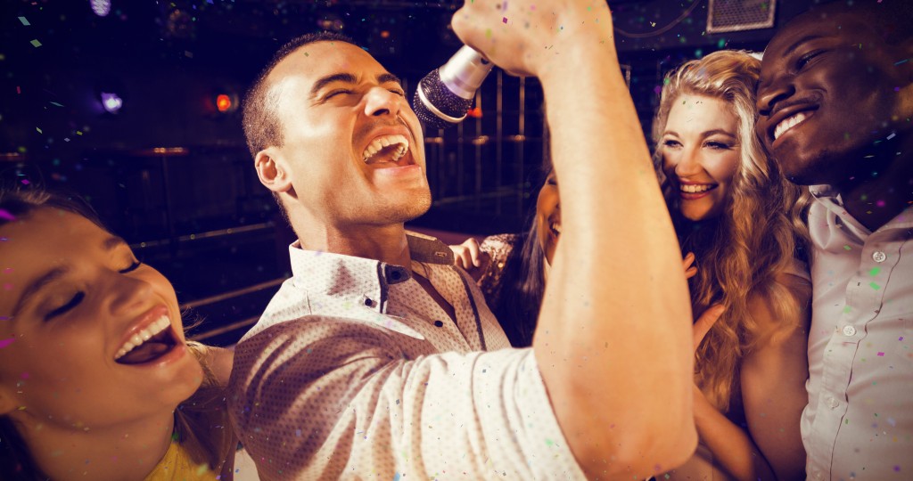 singing at a party