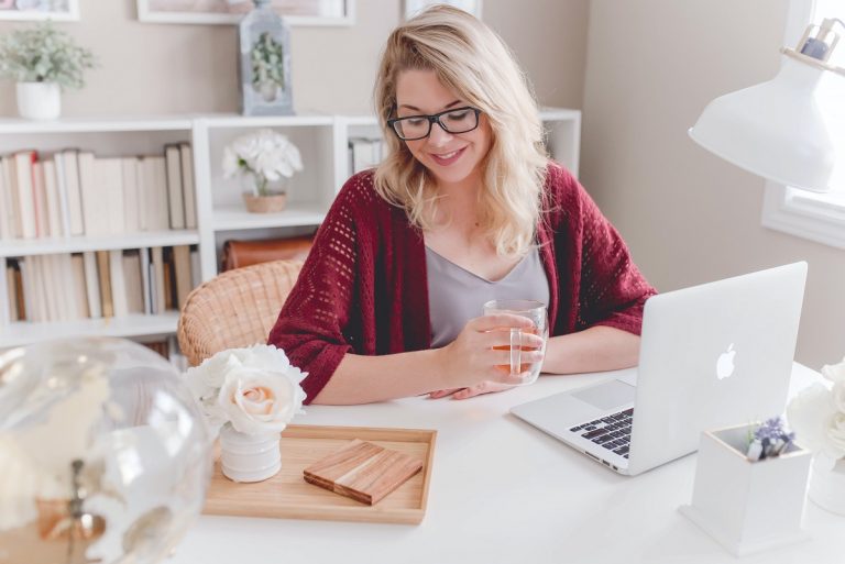 Freelance worker at home