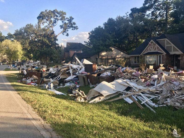 house demolished by the storm