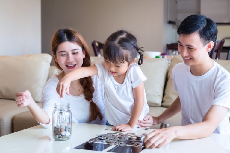 family spending time together