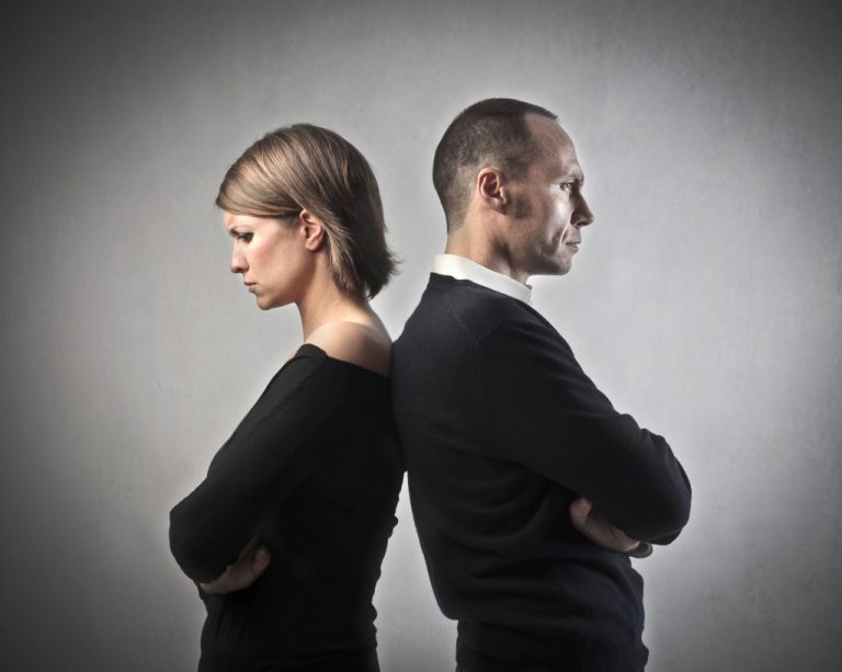 a couple with a quarrel